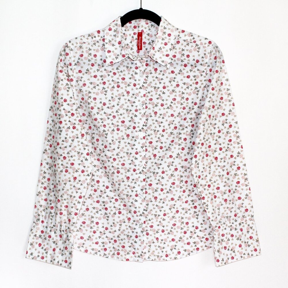 Hanna Andersson Floral Button-Up Shirt